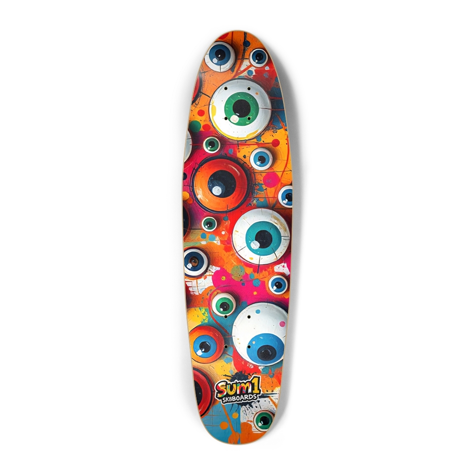 sum1sk8boards eyeball ( mini ) punk nose pool board