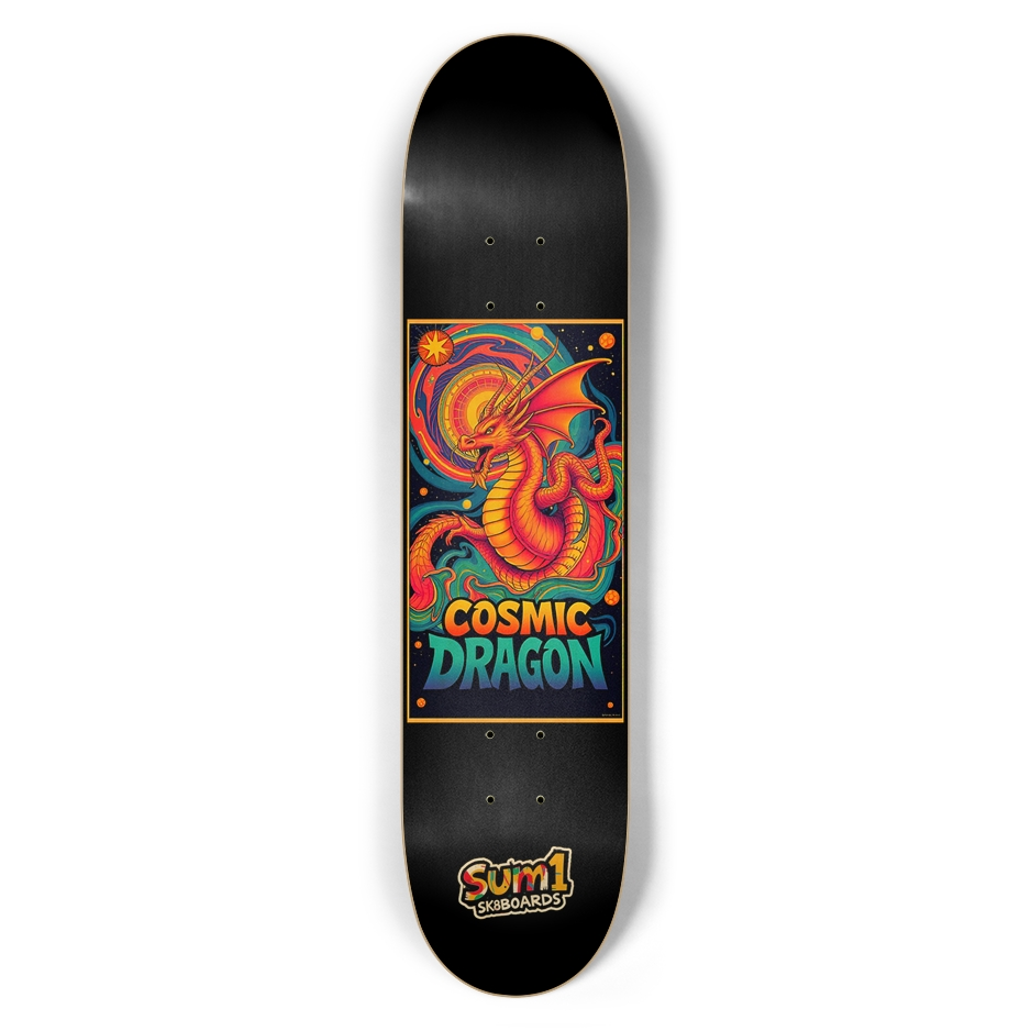 sum1sk8boards cosmic dragon 7.5 popsicle skateboard