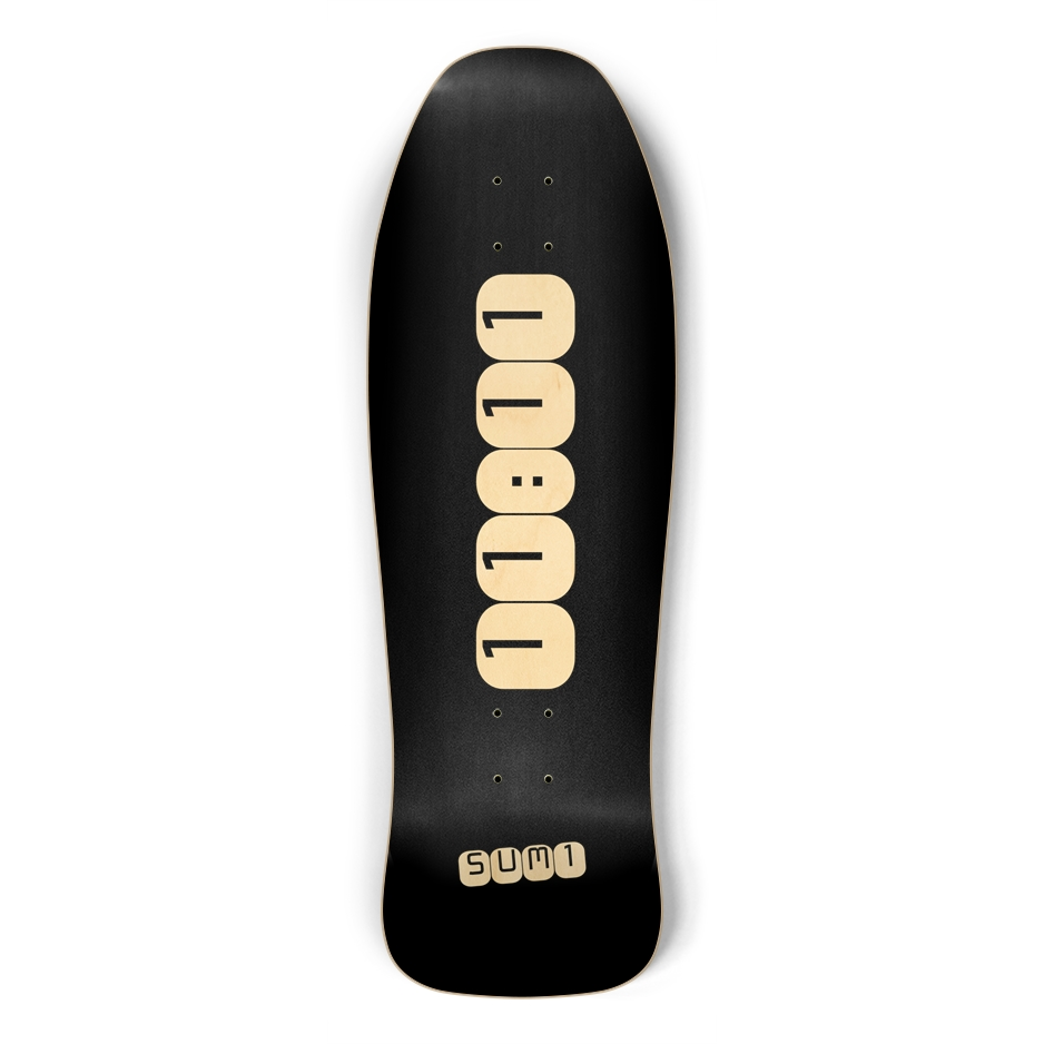 sum1sk8boards 11:11 old school shape skateboard
