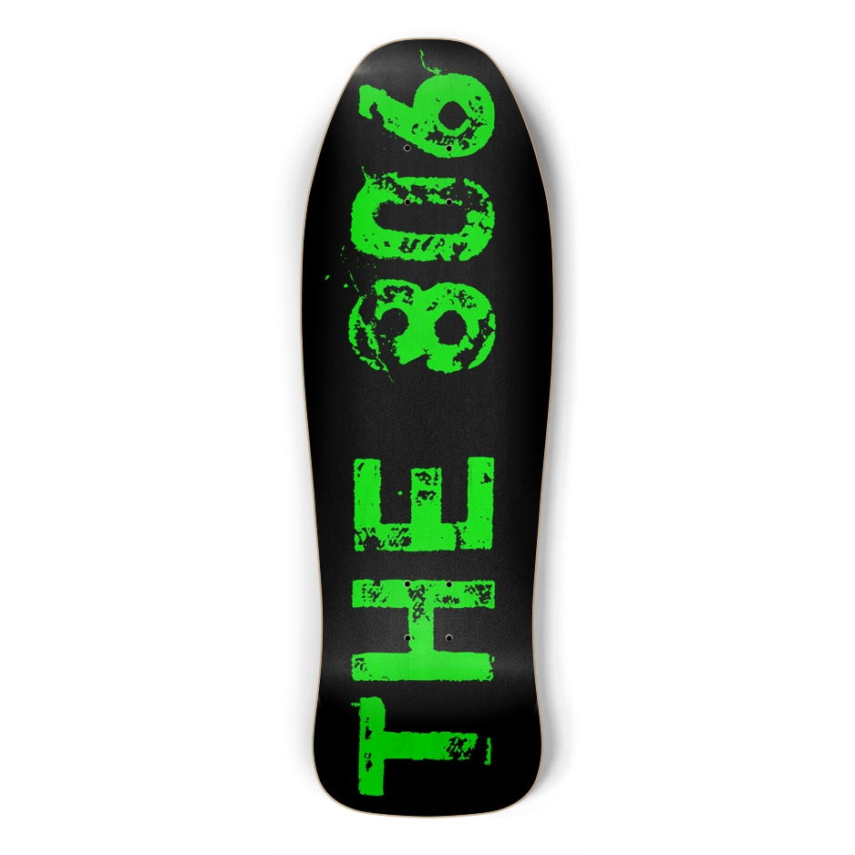 sum1sk8boards the 806 black natural old school shredder shape board