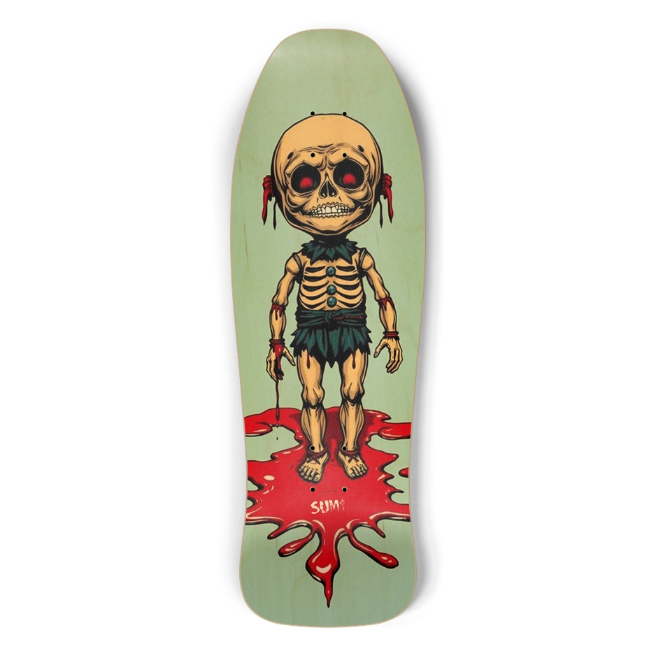 sum1sk8boards pin doll old school shape skateboard