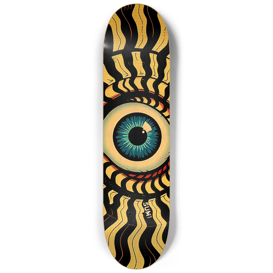 sum1sk8boards eyeball spiral 8.25 popsicle skateboard