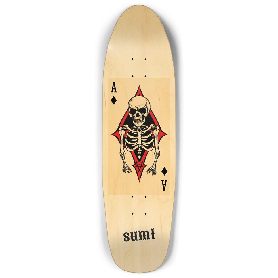 sum1sk8boards natural anarchy ace punk nose pool board