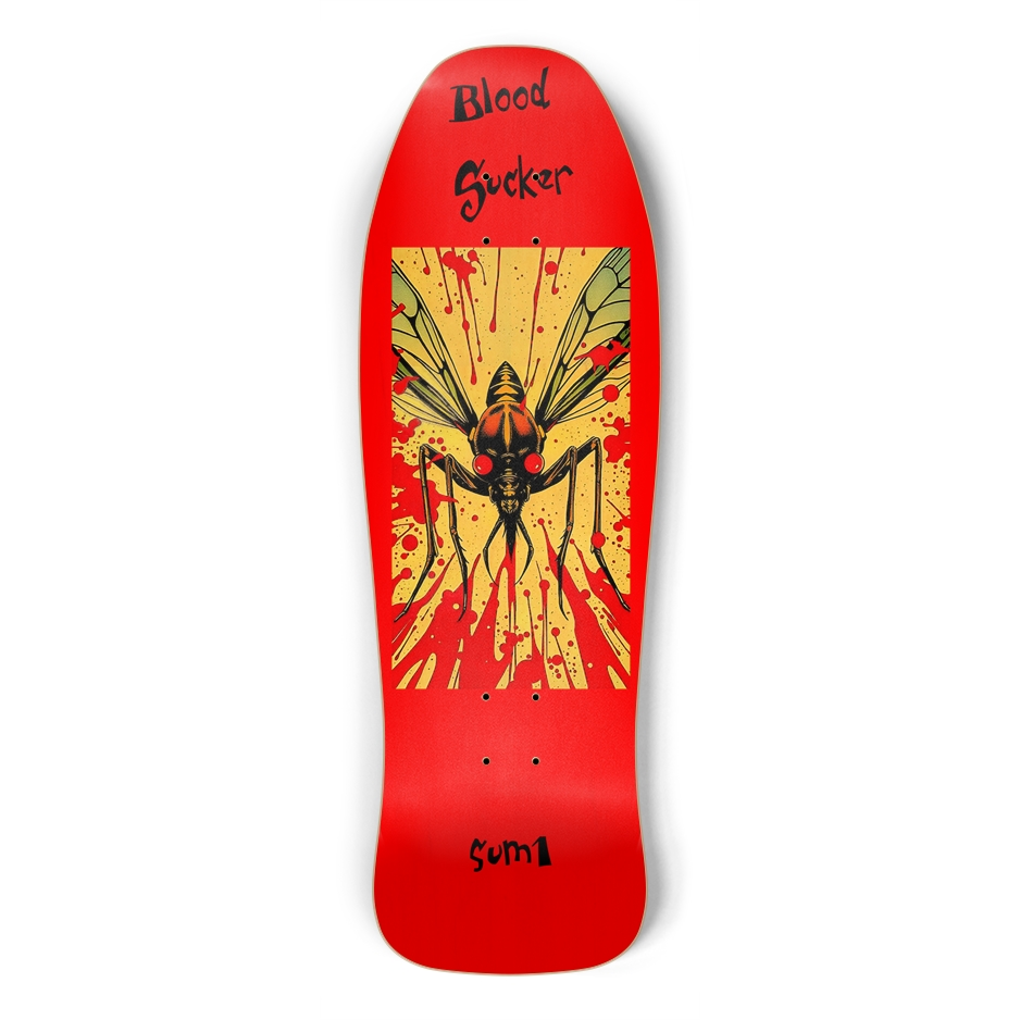 sum1sk8boards blood sucker old school shape skateboard