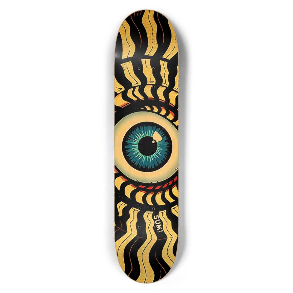 sum1sk8boards eyeball spiral 7.5 popsicle skateboard