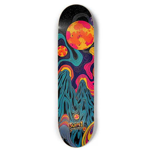 sum1sk8boards cosmic galaxy 8.5 popsicle skateboard