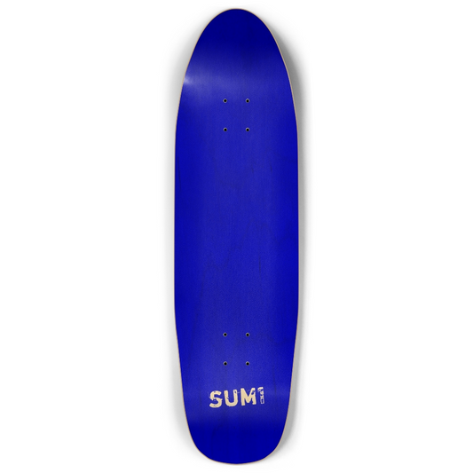 sum1sk8boards blank natural blue stained punk nose pool board