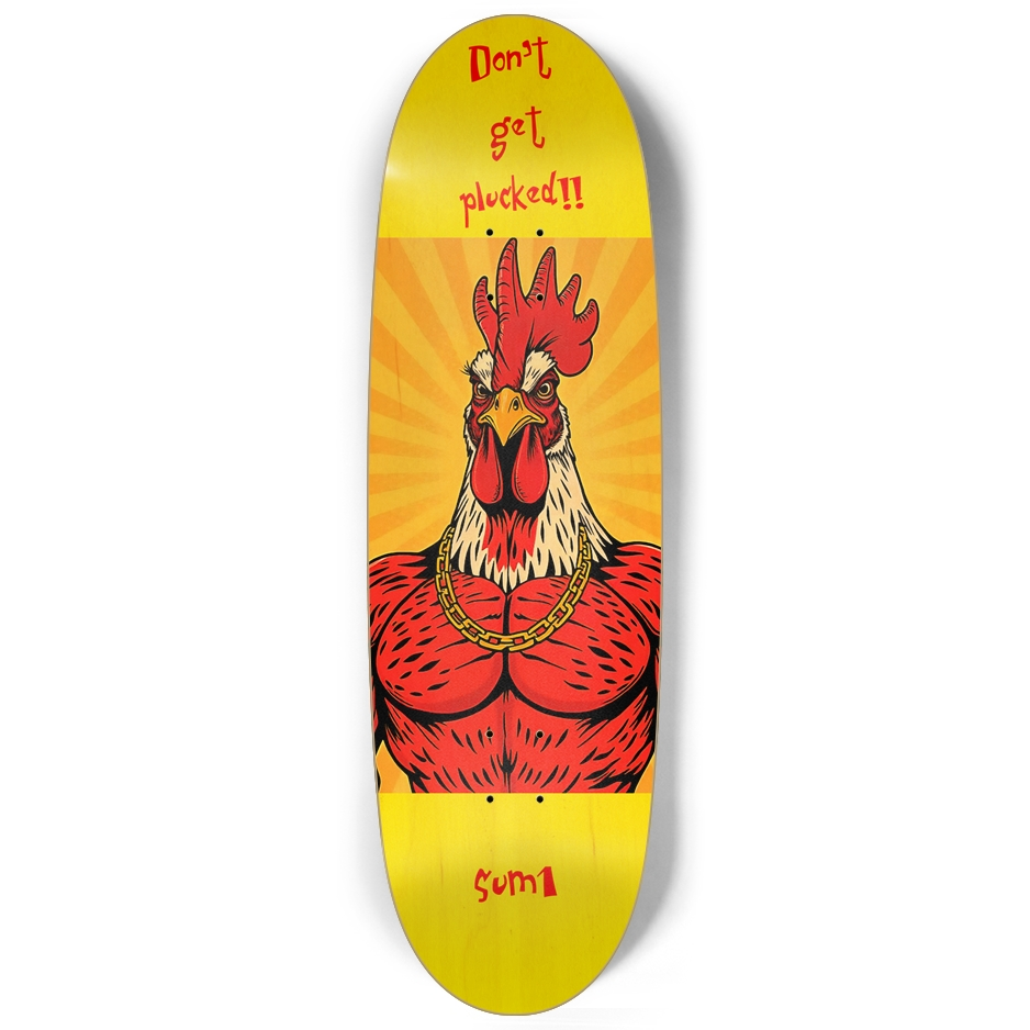 sum1sk8boards don't get plucked egg shape board