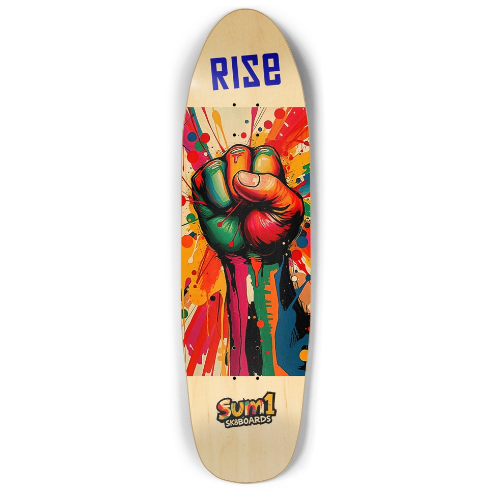 sum1sk8boards old school shape pool rise skateboard