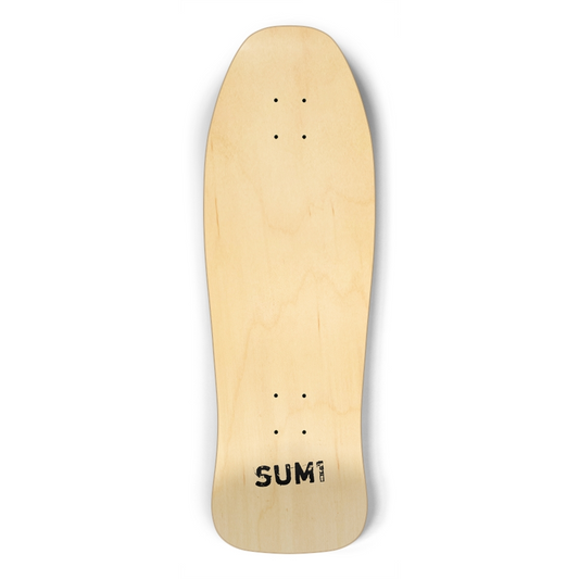 sum1sk8boards blank natural old school shape skateboard