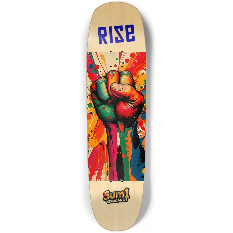 sum1sk8boards square nose rise skateboard