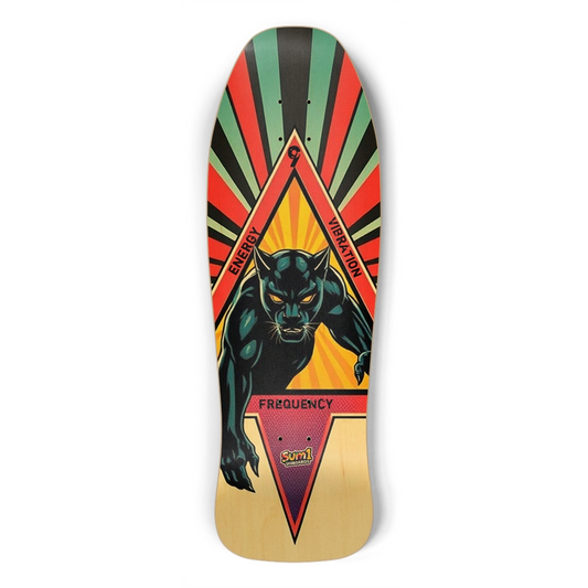 sum1sk8boards tri panther old school skateboard