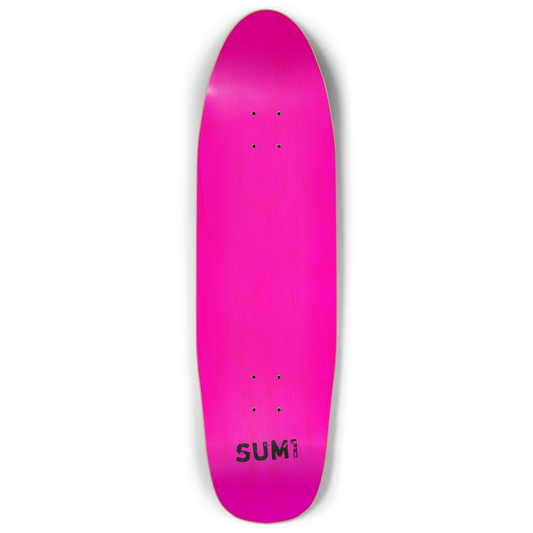 sum1sk8boards blank natural pink stained punk nose pool board