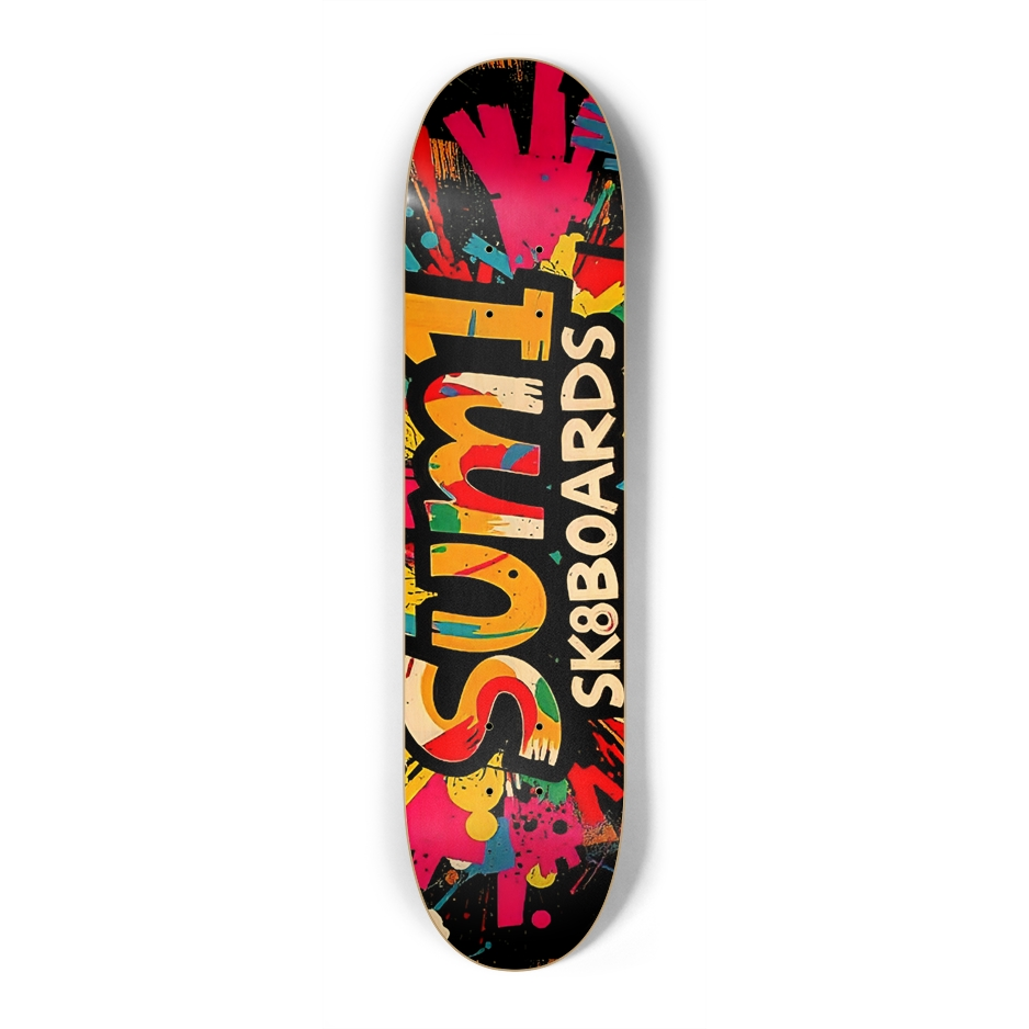 sum1sk8boards logo 7.25 popsicle skateboard
