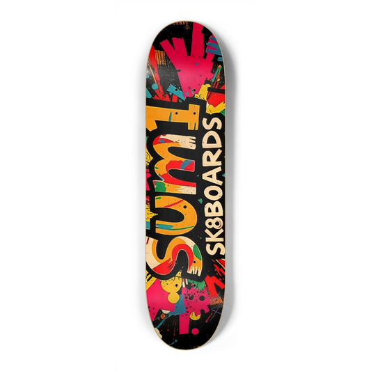 sum1sk8boards logo 7.25 popsicle skateboard