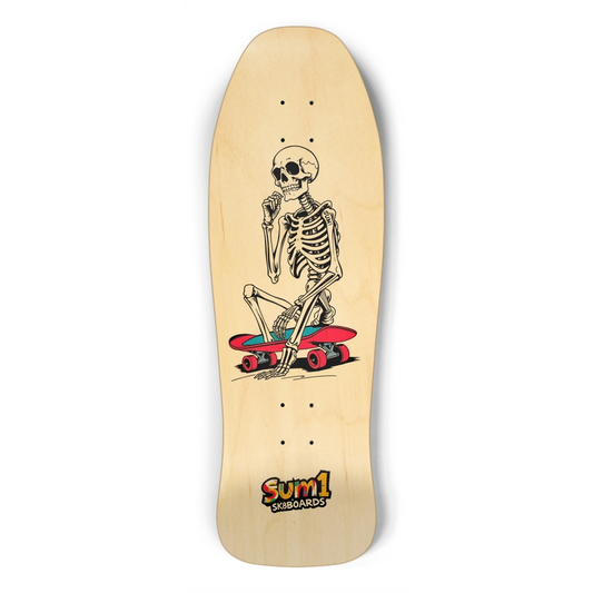 sum1sk8boards thinking skeleton 2 natural shredder shape board