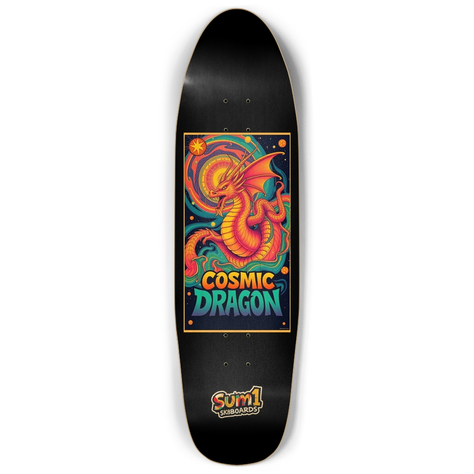 sum1sk8boards cosmic dragon punk nose pool board
