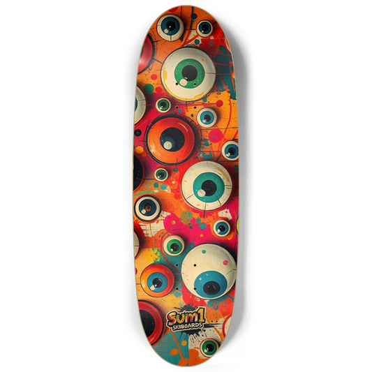 sum1sk8boards eyeball egg shape board