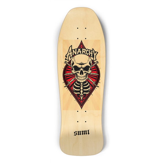 sum1sk8boards anarchy natural shredder shape board