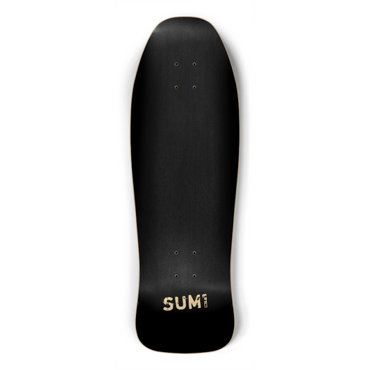 sum1sk8boards blank natural black old school shape skateboard
