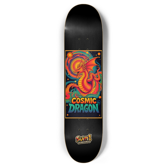 sum1sk8boards cosmic dragon 7.87 popsicle skateboard