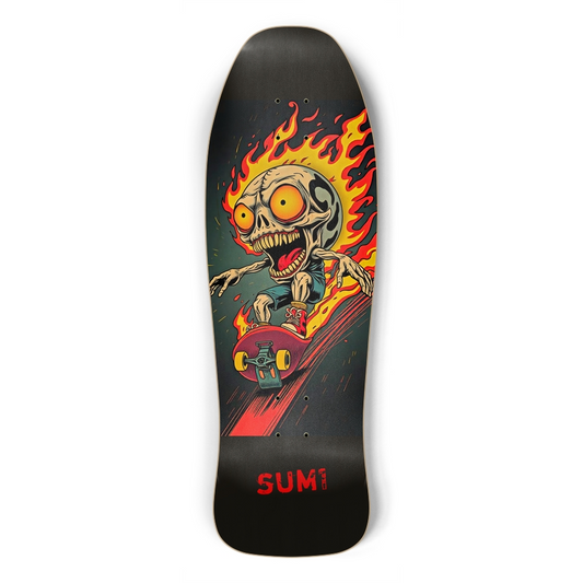 sum1sk8boards rippin old school shape skateboard