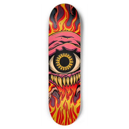 sum1sk8boards eyeball monster 8.75 popsicle skateboard