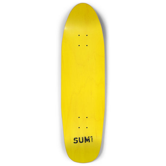 sum1sk8boards blank natural yellow stained punk nose pool board