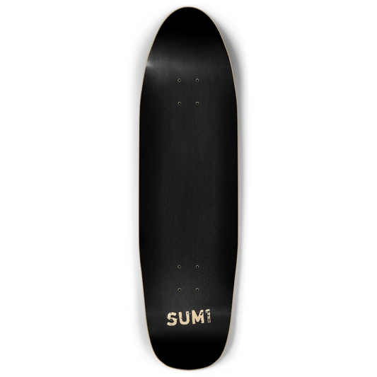 sum1sk8boards blank natural black stained punk nose pool board