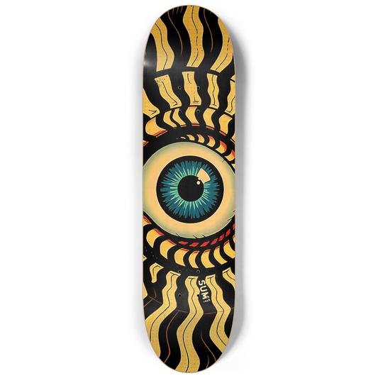 sum1sk8boards eyeball spiral 8.25 popsicle skateboard