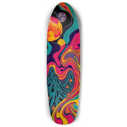 sum1sk8boards cosmic galaxy punk nose pool board