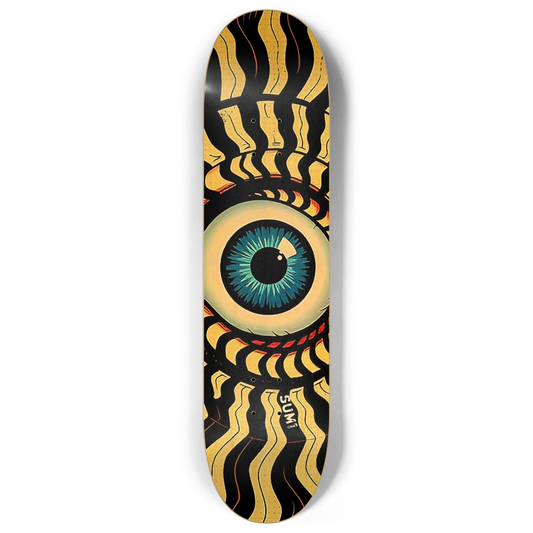 sum1sk8boards eyeball spiral 8" popsicle skateboard