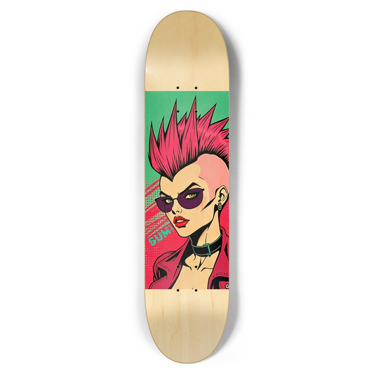 sum1sk8boards punk girl 7.62 popsicle skateboard