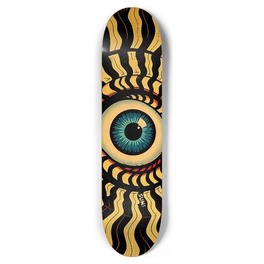 sum1sk8boards eyeball spiral 7.75 popsicle skateboard