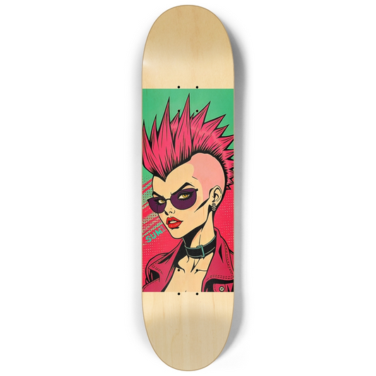 sum1sk8boards punk girl 8.25 popsicle skateboard