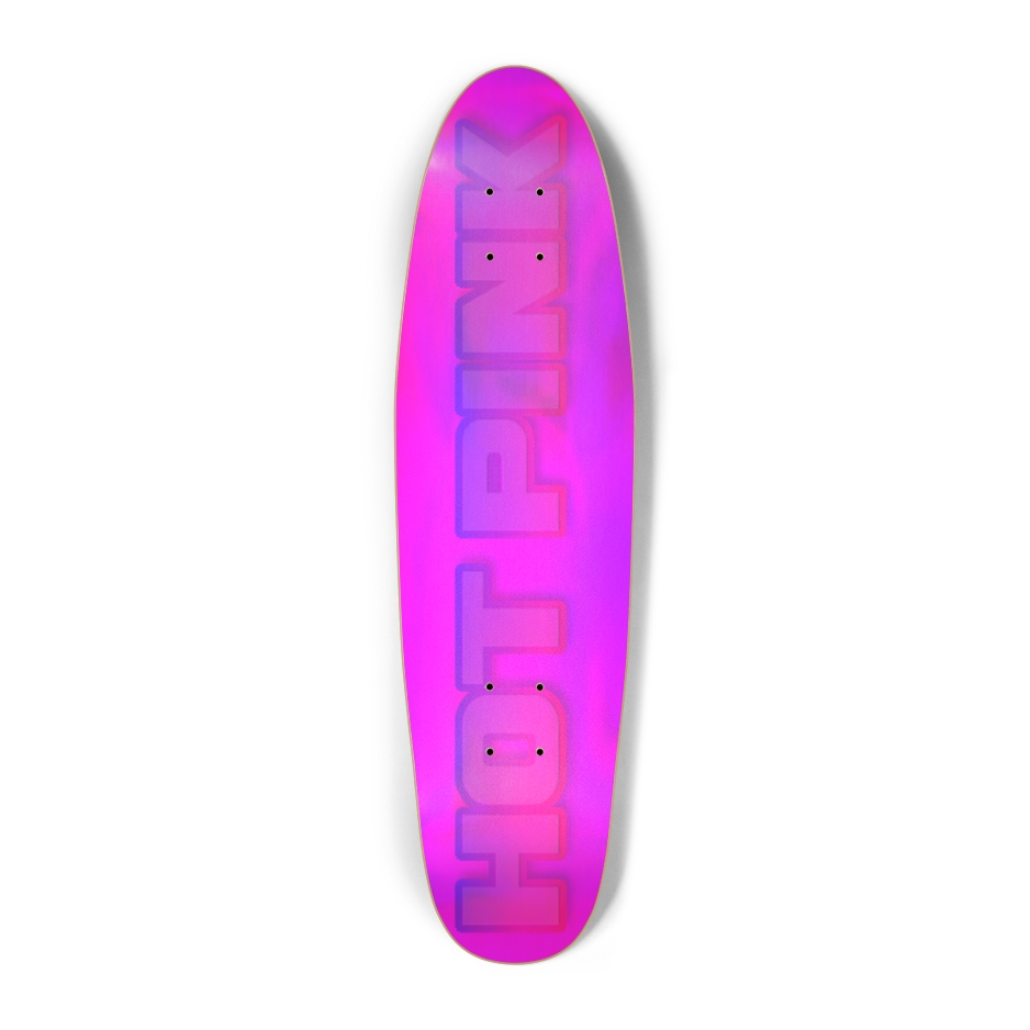 sum1sk8boards hot pink ( mini ) punk nose pool board