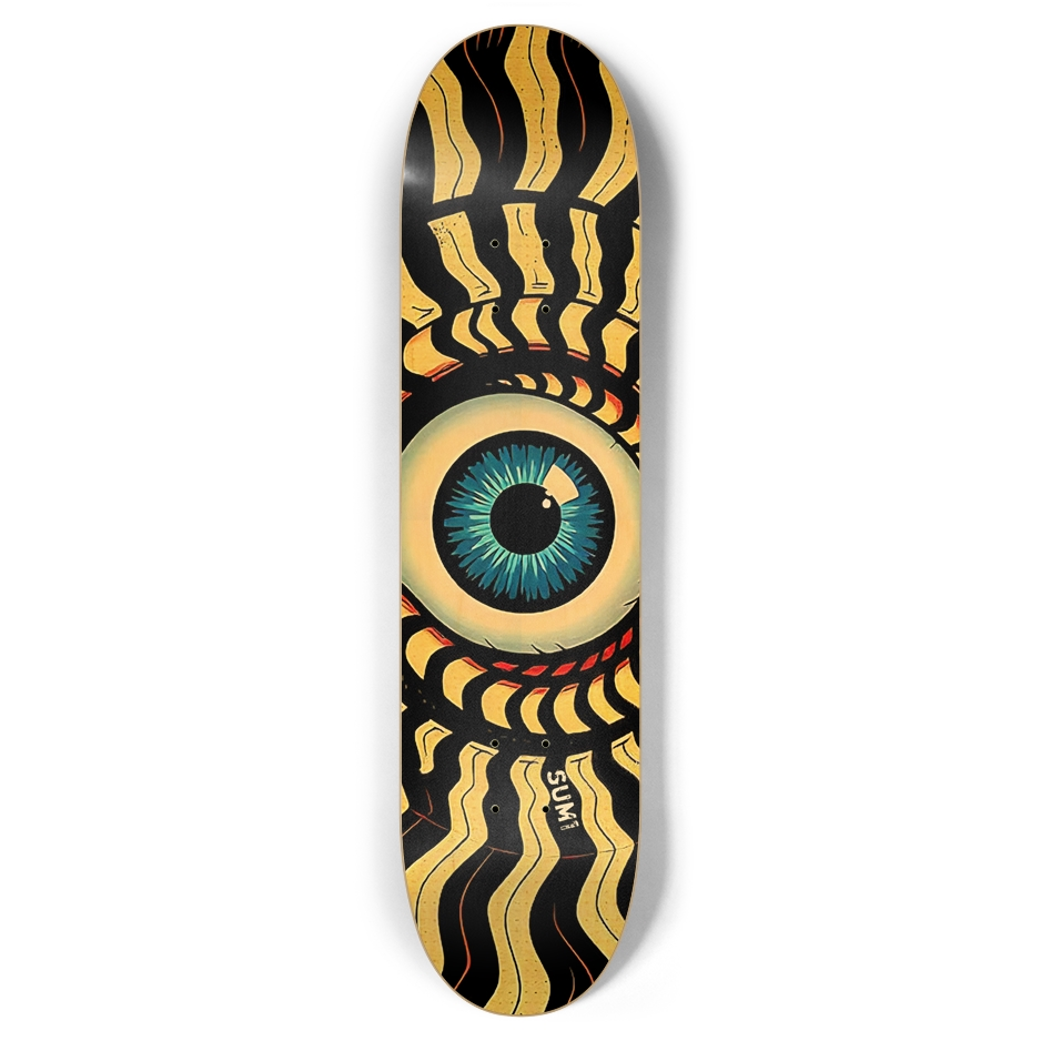 sum1sk8boards eyeball spiral 7.87 popsicle skateboard