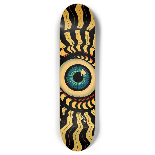 sum1sk8boards eyeball spiral 7.87 popsicle skateboard