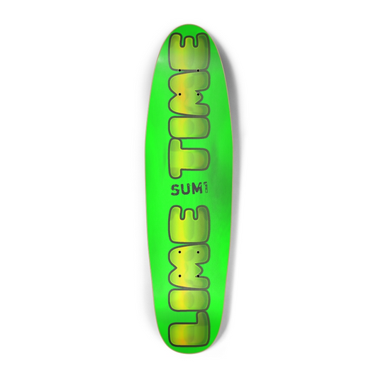 sum1sk8boards lime time ( mini ) punk nose pool board