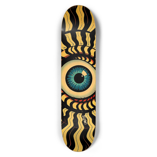 sum1sk8boards eyeball spiral 7.5 popsicle skateboard