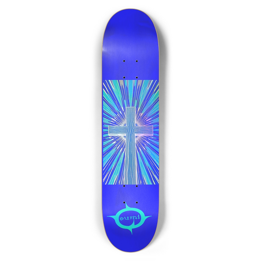 sum1sk8boards holographic cross 7.5 popsicle skateboard