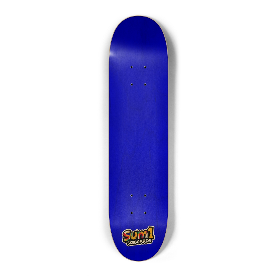 sum1sk8boards blue natural 7.25 popsicle skateboard