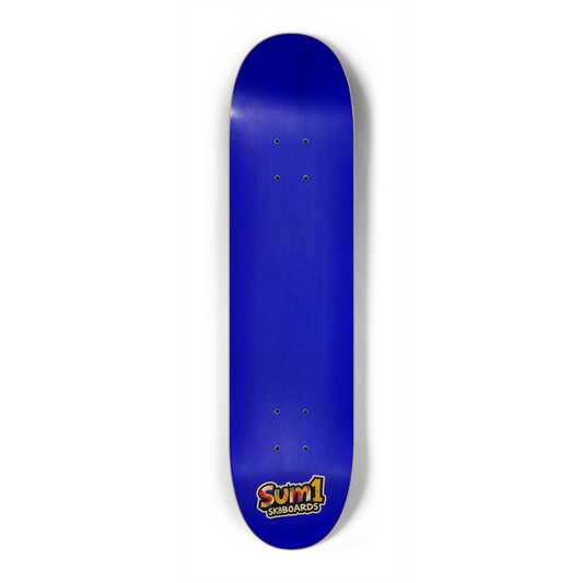 sum1sk8boards blue natural 7.25 popsicle skateboard