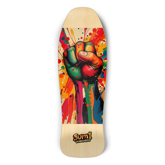 sum1sk8boards rise old school shape skateboard