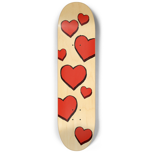 sum1sk8boards valentine hearts 8.25 skateboard