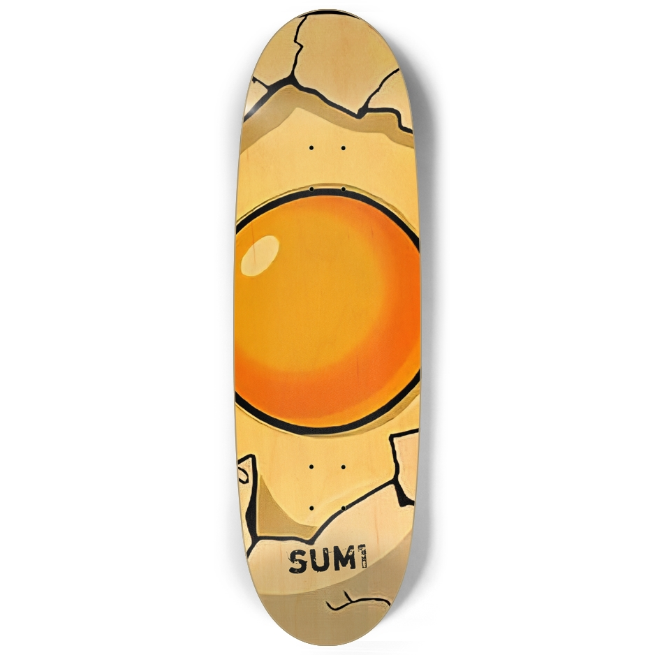 sum1sk8boards egg yolk egg shape board