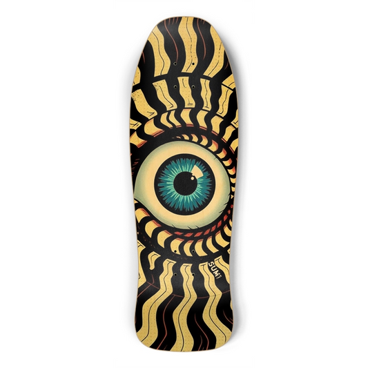 sum1sk8boards eyeball spiral shredder shape board