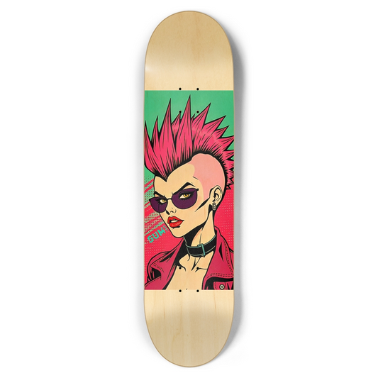 sum1sk8boards punk girl 8.5 popsicle skateboard
