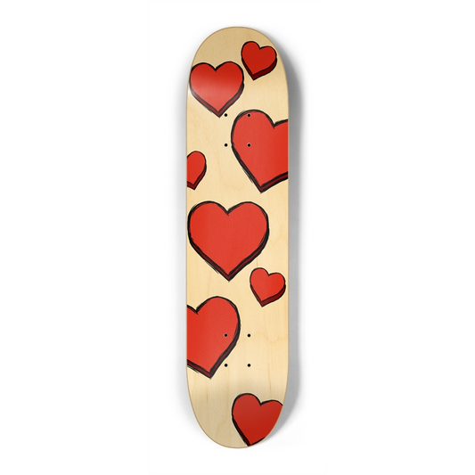 sum1sk8boards valentine hearts 7.25 skateboard