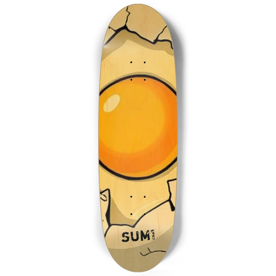 sum1sk8boards egg yolk egg shape board